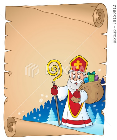 Saint Nicholas topic parchment 6 58150912