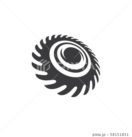 Industrial saw vector illustration icon Industrial saw vector illustration icon 58151831