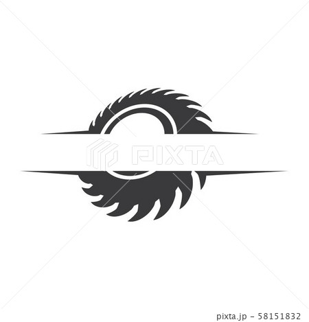 Industrial saw vector illustration icon Industrial saw vector illustration icon 58151832