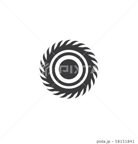 Industrial saw vector illustration icon Industrial saw vector illustration icon 58151841