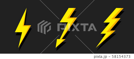 Lighting Flash Icon isolated. Lighting Flash Icon isolated. 58154373