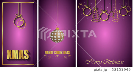 2020 Merry Christmas background. 58155949