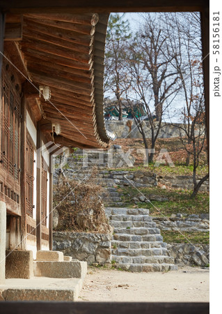 Old Korean traditional houses landscape. 58156181