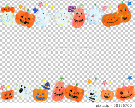Ghost pumpkin frame 58156700