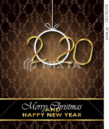 2020 Merry Christmas background. 58158108