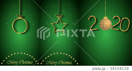 2020 Merry Christmas background. 58158110