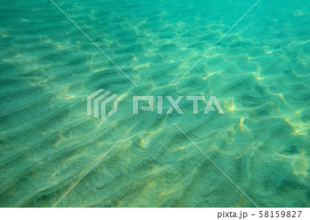 Ocean floor underwater photo, sand "dunes" lit by Ocean floor underwater photo, sand "dunes" lit by 58159827