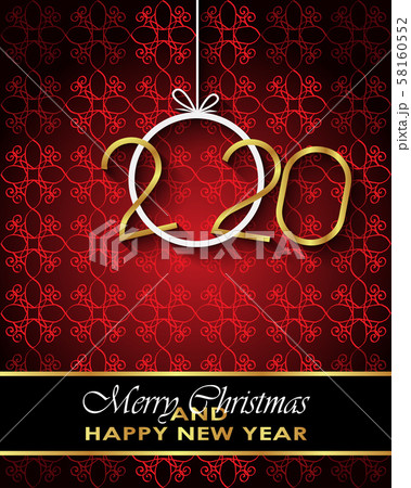 2020 Merry Christmas background. 58160552