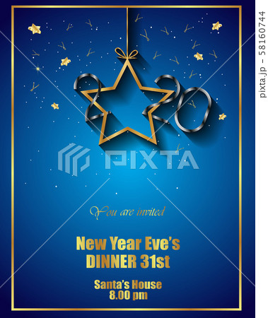 2020 Happy New Year background. 2020 Happy New Year background. 58160744