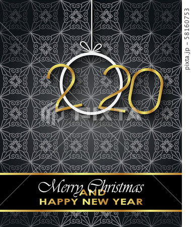 2020 Merry Christmas background. 58160753