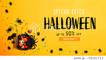 Halloween sale banner Halloween sale banner 58161731