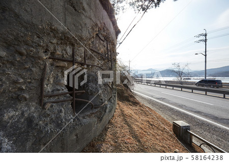 Pocheon bunker in Pocheon-si, South Korea. Korea War Moument. Pocheon bunker in Pocheon-si, South Korea. Korea War Moument. 58164238