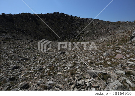茶臼岳 那須岳 那須連山 風景 茶臼岳 那須岳 那須連山 風景 58164910