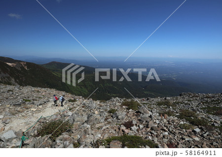 茶臼岳 那須岳 那須連山 風景 茶臼岳 那須岳 那須連山 風景 58164911