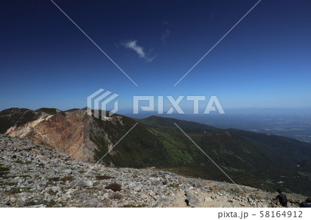 茶臼岳 那須岳 那須連山 風景 茶臼岳 那須岳 那須連山 風景 58164912
