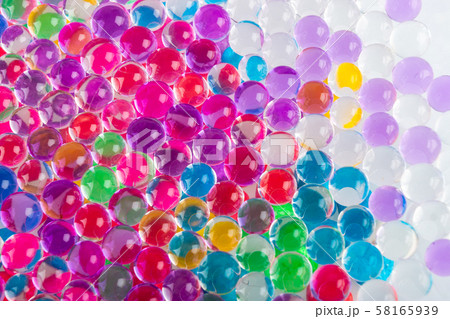 Multicolored hydrogel balls for colorful Multicolored hydrogel balls for colorful 58165939
