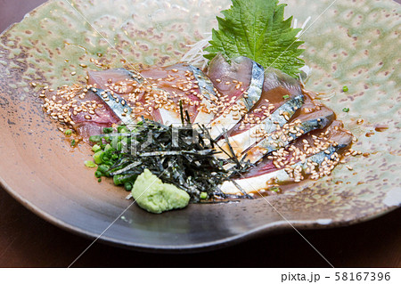 ゴマ鯖刺身 ゴマ鯖刺身 58167396