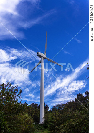 風力発電の塔体 風力発電の塔体 58168623