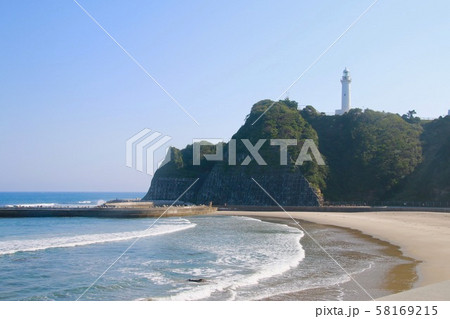 塩屋埼灯台・薄磯海岸(福島県・いわき市) 塩屋埼灯台・薄磯海岸(福島県・いわき市) 58169215