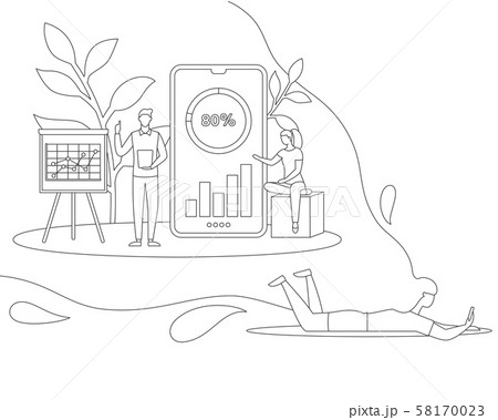 Webinar financial analysis on diagram line vector Webinar financial analysis on diagram line vector 58170023