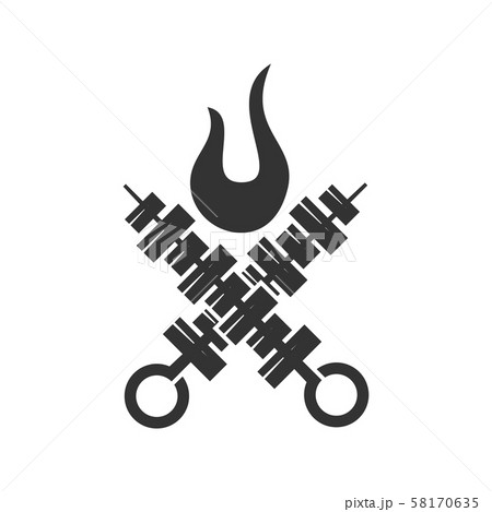 Barbecue Beef Roast logo template vector badge Barbecue Beef Roast logo template vector badge 58170635