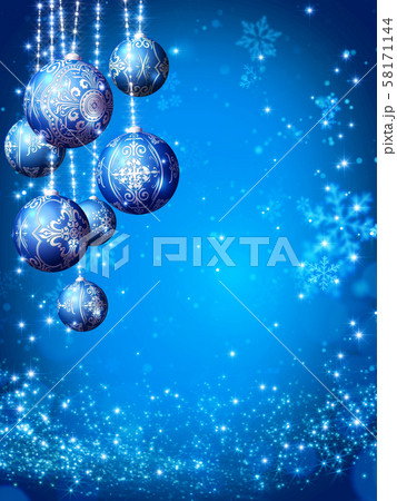 キラキラ クリスマス オーナメント イメージ 縦 58171144