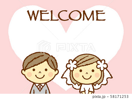 ウエディング　ウエルカムボード welcome 58171253