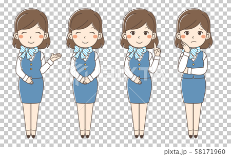 Illustration of information girl 58171960