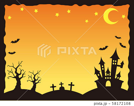 ハロウィン フレーム01 58172108