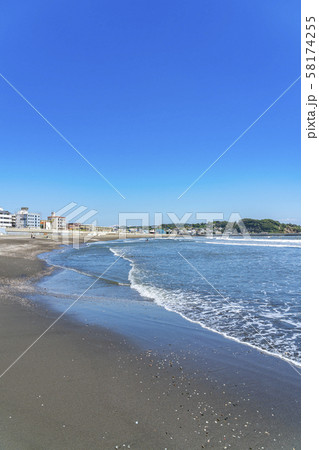 神奈川県 江ノ島 片瀬東浜海岸の写真素材 58174255 Pixta