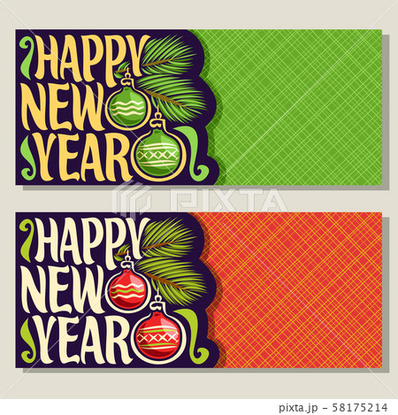 Vector banners for New Year Vector banners for New Year 58175214