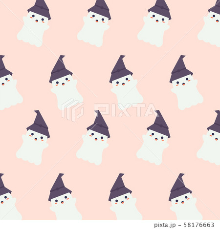 Cute halloween doodle cartoon pattern background Cute halloween doodle cartoon pattern background 58176663