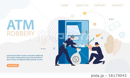 ATM Robbery Design for Cyber Security Landing Page ATM Robbery Design for Cyber Security Landing Page 58179043