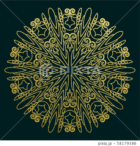 Decorative mandala. Illustration 58179386