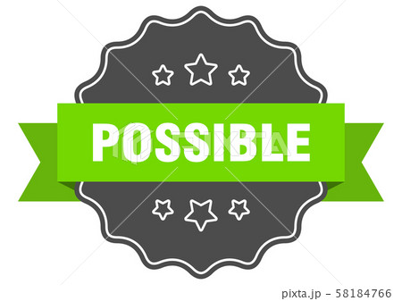 possible isolated seal. possible green label. 58184766