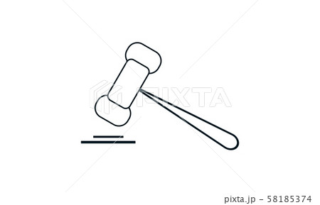 Auctions, crime, hammer, judges, law, wood hammer icon vector illustration. Can be used web and mobile apps. Auctions, crime, hammer, judges, law, wood hammer icon vector illustration. Can be used web and mobile apps. 58185374