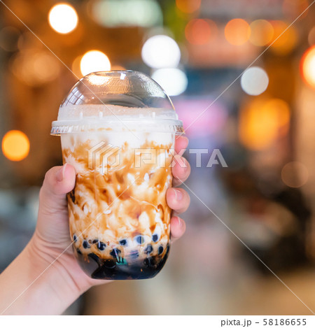 タピオカミルクティー 台湾 飲み物 タピオカ 58186655
