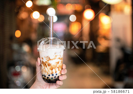 タピオカミルクティー 台湾 飲み物 タピオカ 58186671