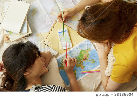 女子旅　旅行計画 58186904