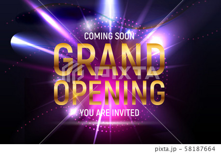 Grand opening concept. Vector Illustration Grand opening concept. Vector Illustration 58187664
