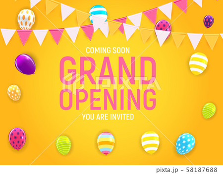 Grand opening concept. Vector Illustration Grand opening concept. Vector Illustration 58187688