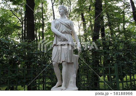 Statues in the summer park in St. Petersburg. Statues in the summer park in St. Petersburg. 58188966