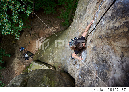 outdoor top rope climbing