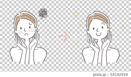 Illustration material: beauty, skin care 58192939