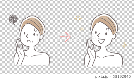 Illustration material: beauty, skin care 58192940