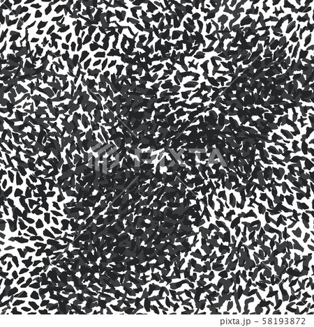Abstract animal fur seamless pattern on white 58193872