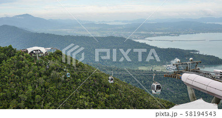 Mountainscape with cable car 58194543