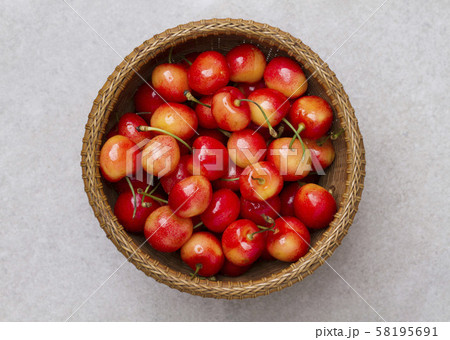 Red cherries fruit  58195691