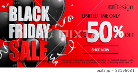 Black Friday Sale banner, inviting to shopping. Black Friday Sale banner, inviting to shopping. 58196031