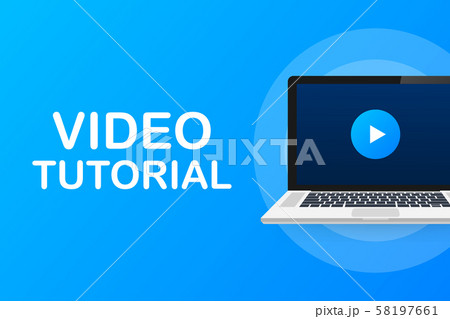 Video tutorials icon concept. Study and learning Video tutorials icon concept. Study and learning 58197661